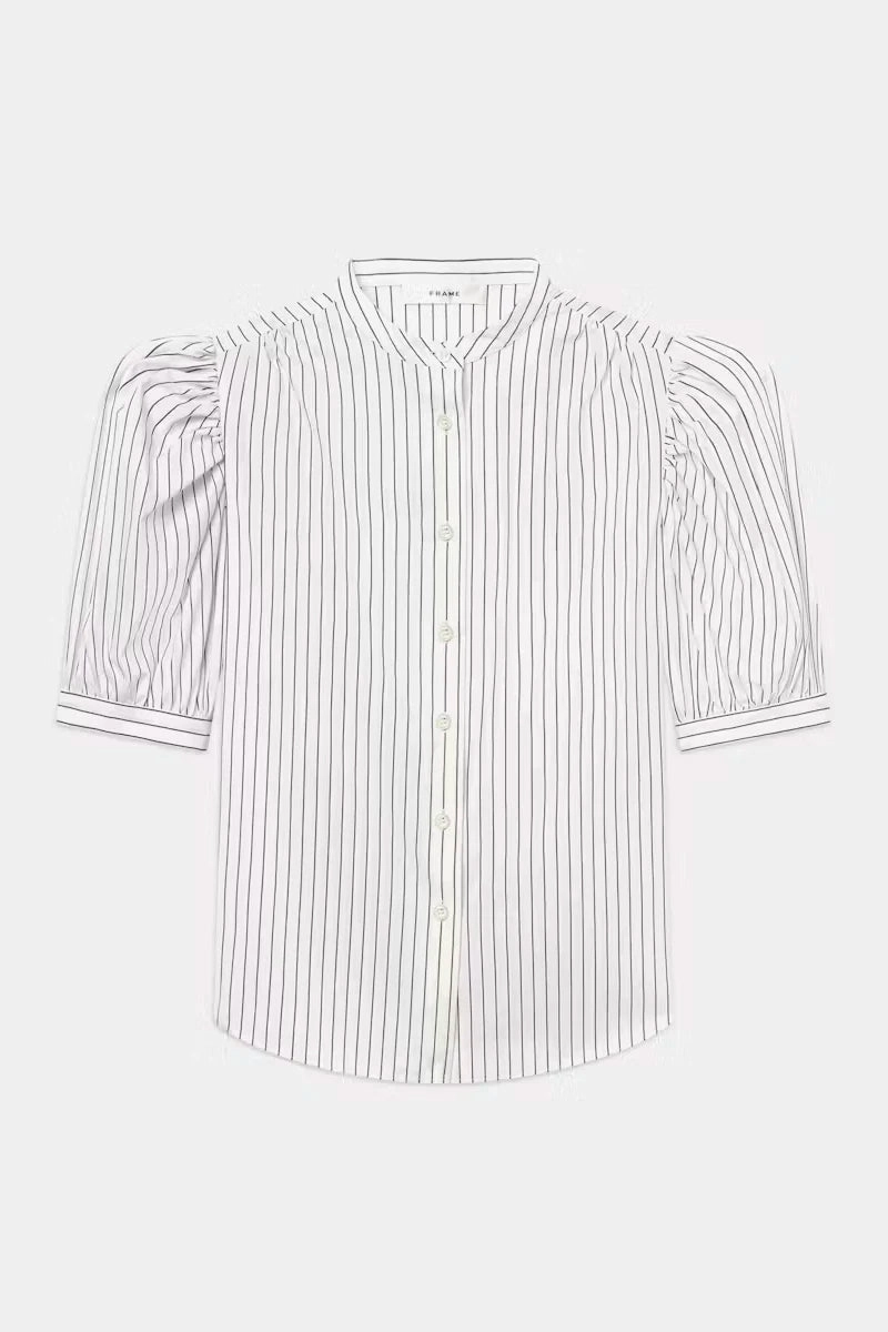 The Gathered Top DurableDoubleLayeredHem YarnDye Technique