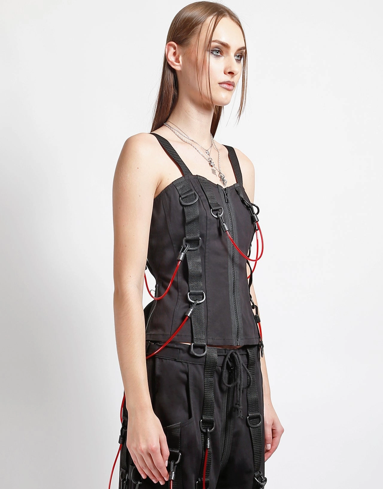 RollUpCuff Contrast Stitching TRANSFUSION CORSET