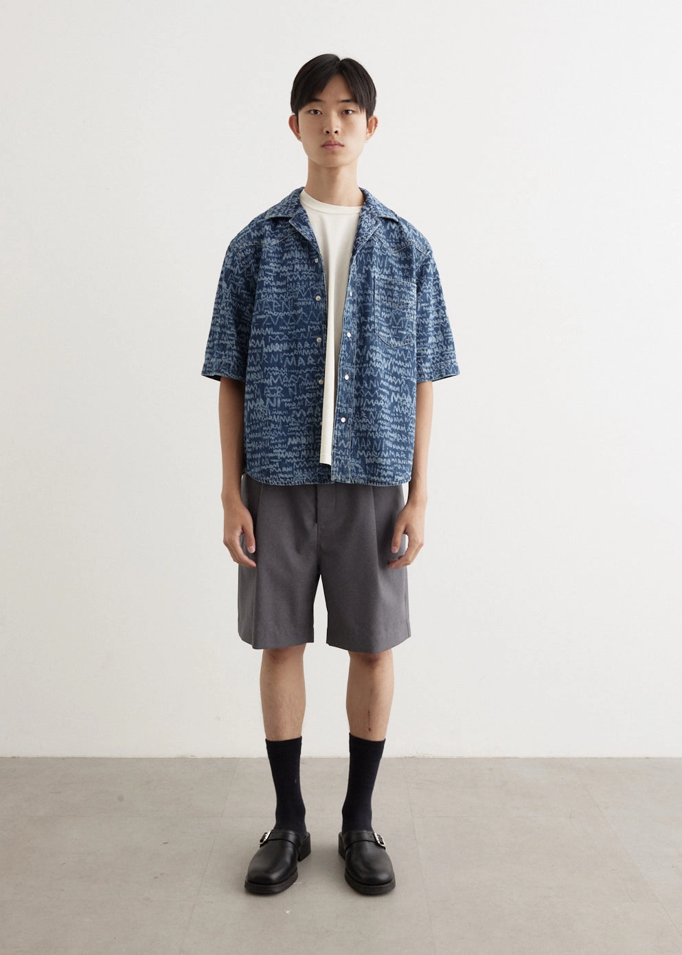 Artist Vibe Smooth Printed Denim Shirt