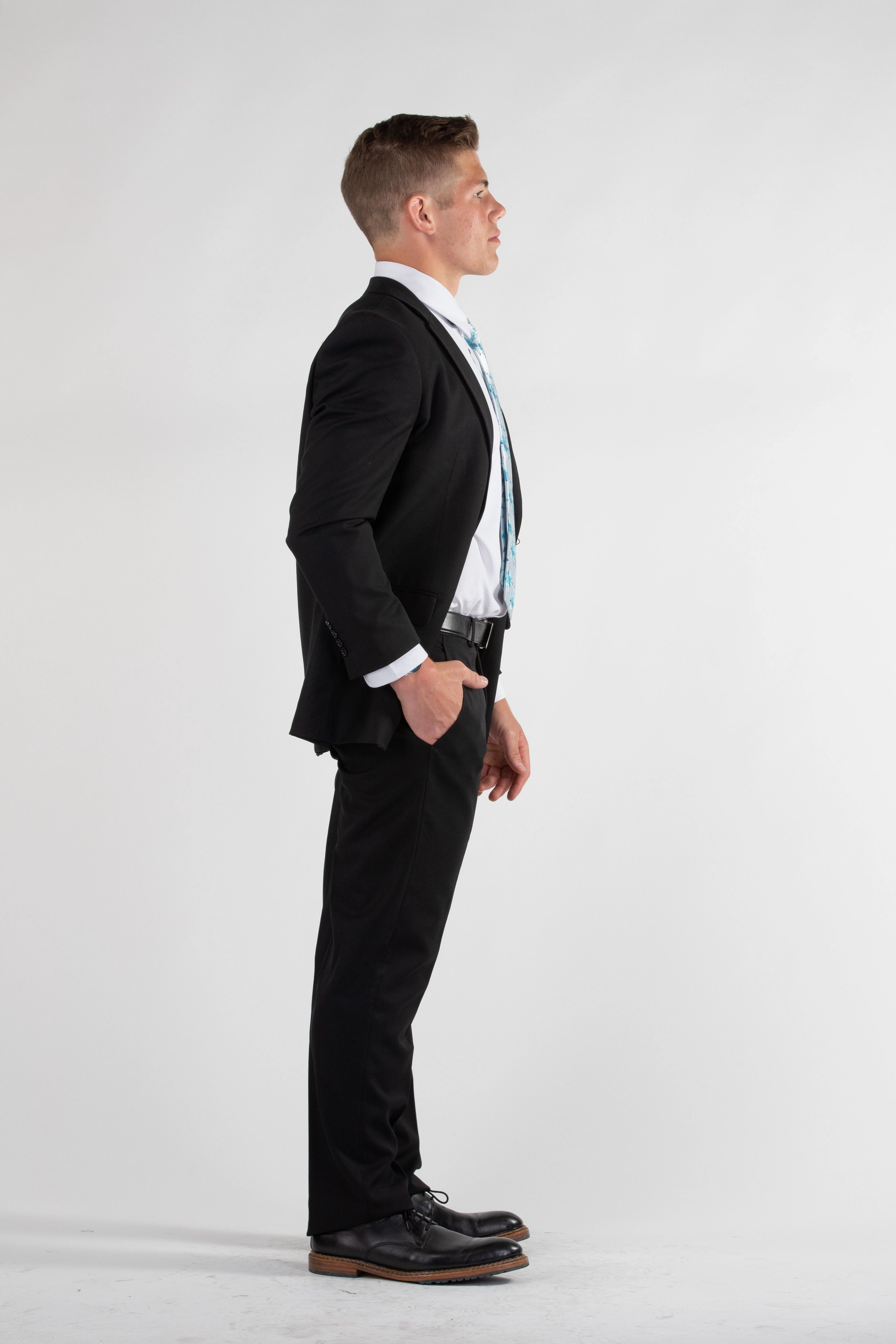 Signature Suit Classic black Sophisticated Tailoring Tailored Drape Patterns