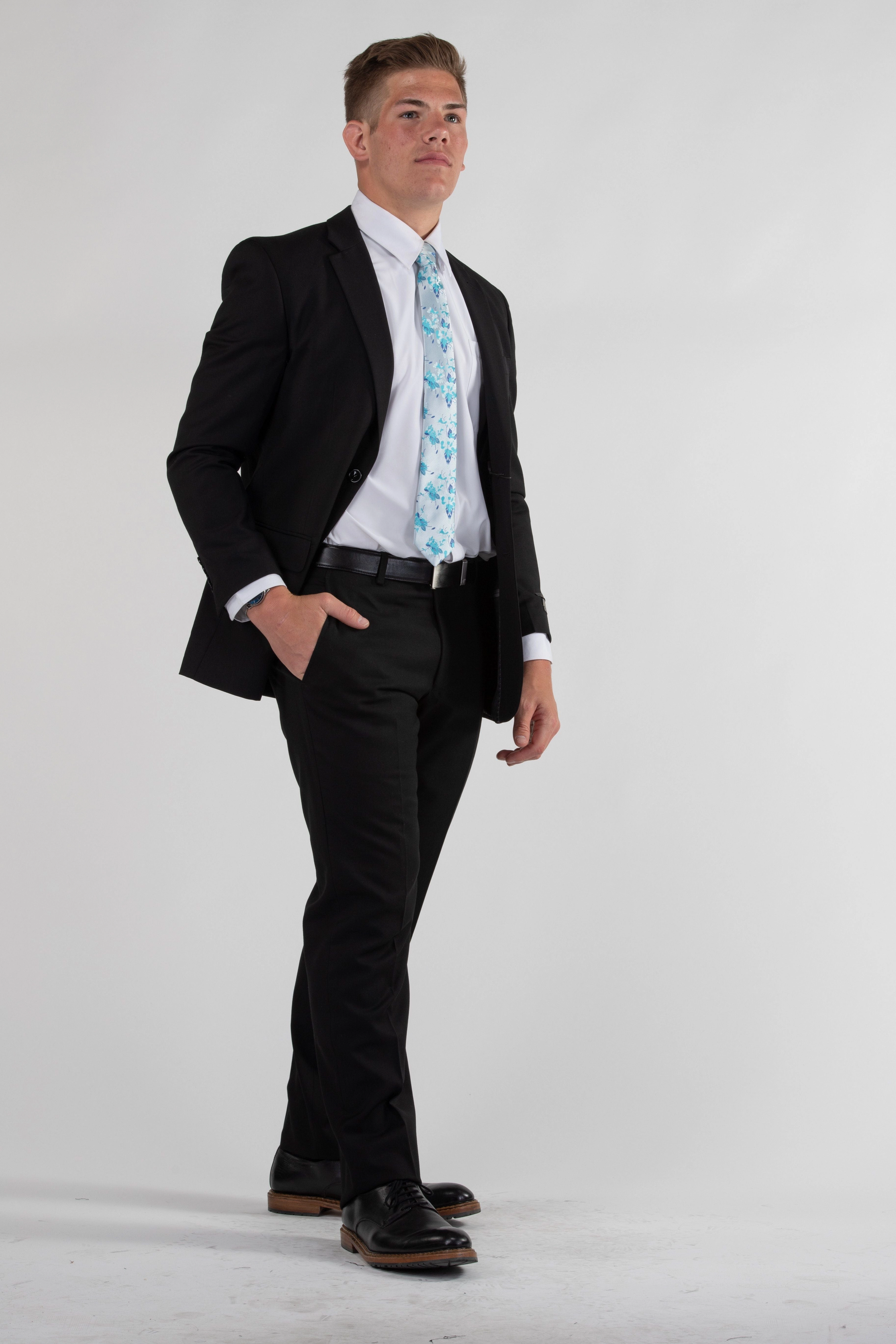 Sleek Tailored Sleek Cut Signature Suit Classic black