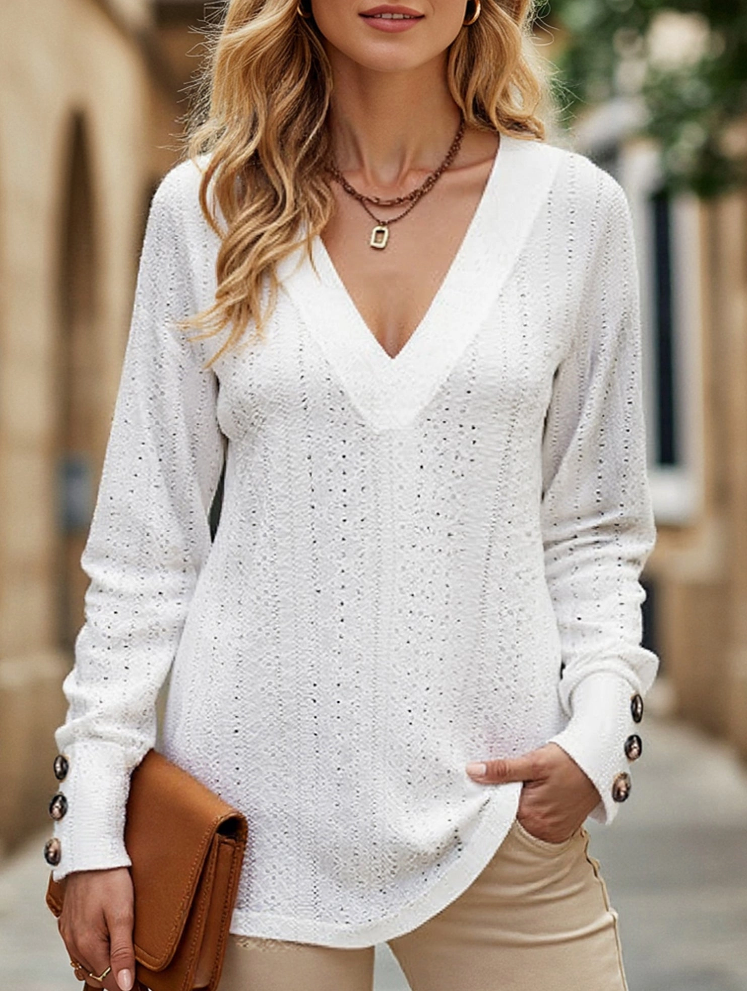 black friday Button-down lace embroidered shirt