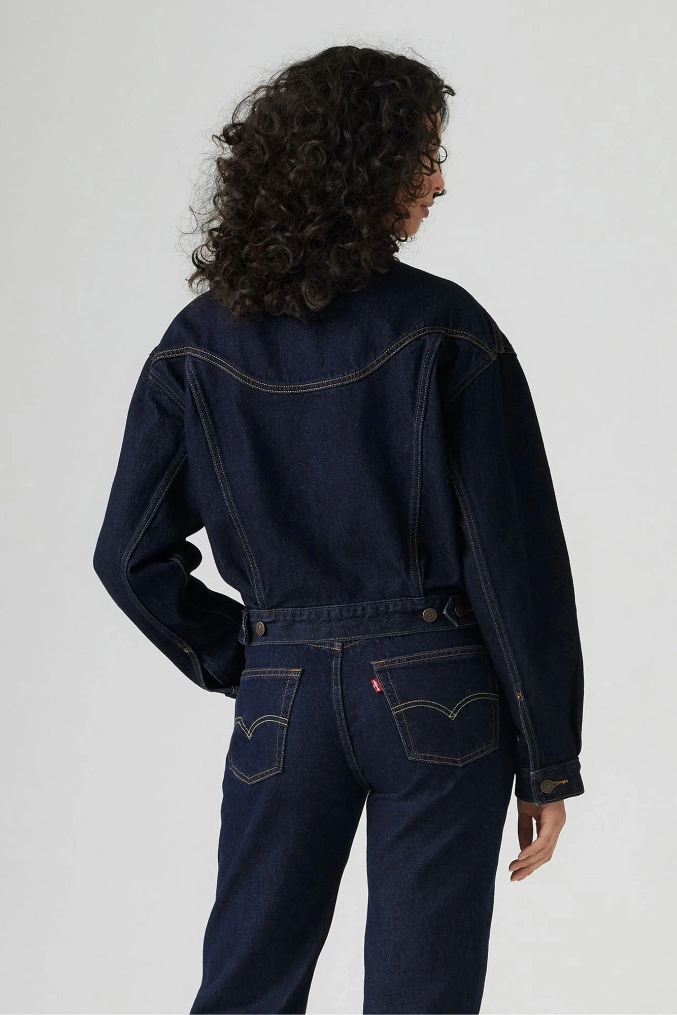 Shrunken '90s Western Trucker Jacket Technique