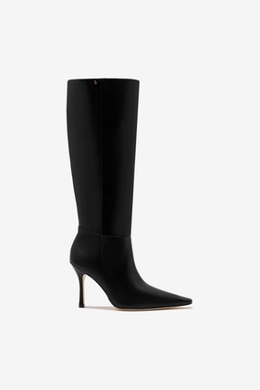 Cushioned Fit Heat-resistant Carine Boot In Black Leather