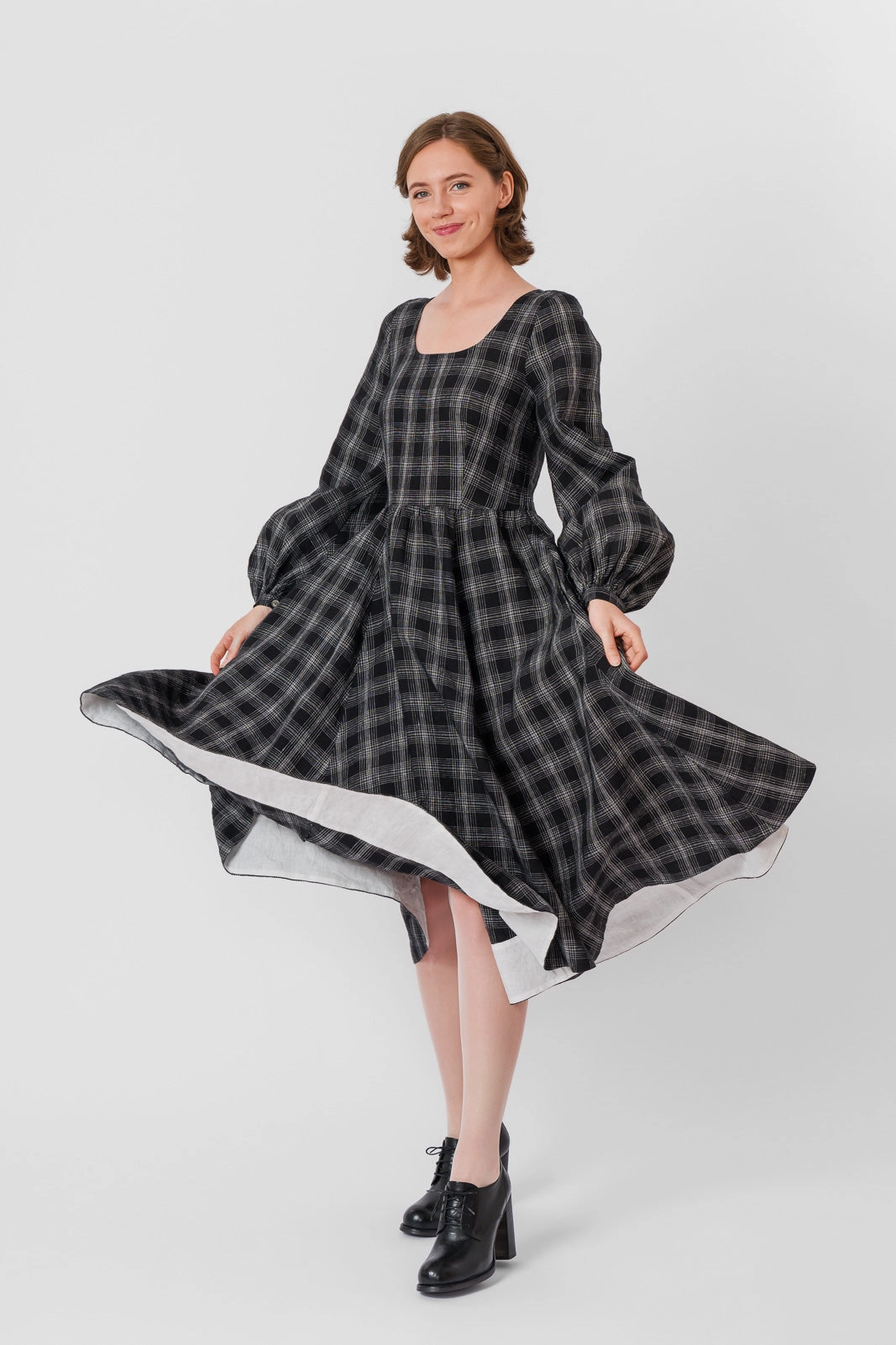 Carmen Dress, Long Sleeve Trendy Comfort