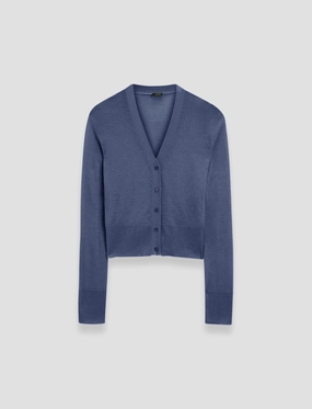 Zigzag Stitch Detail All Day Comfort Cashair Cardigan