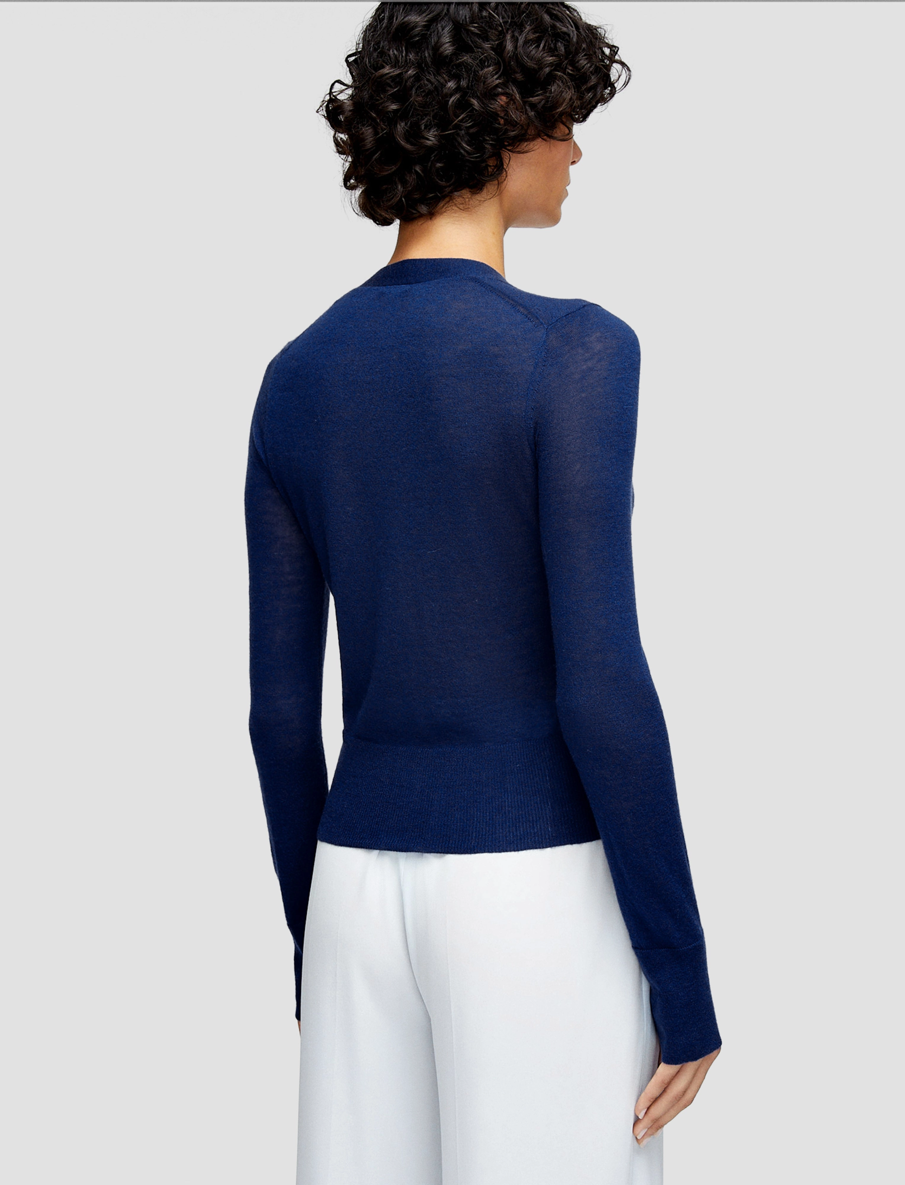 FourWay Stretch Fabric Cold Trend Cashair Cardigan