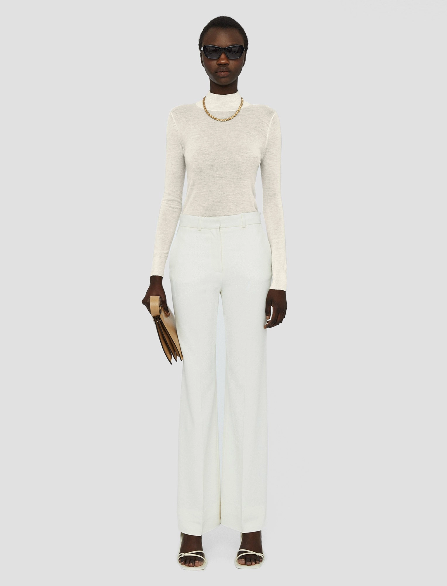 Cashair High Neck Jumper MoistureWicking Texture