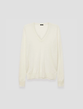 LanolinFree Wool Processing Cashair V Neck Jumper