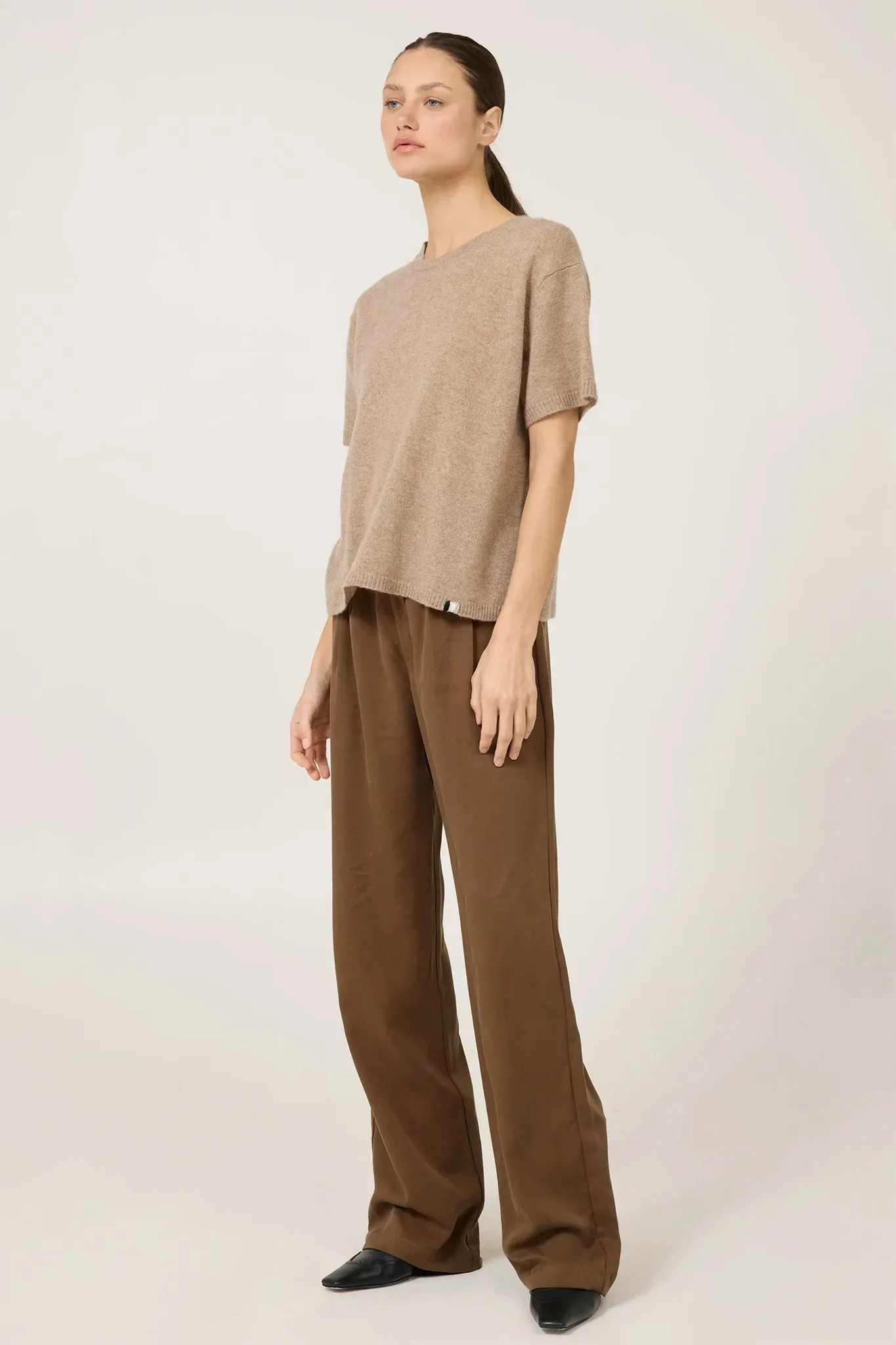 Sloane Cashmere T-shirt Warm Layering