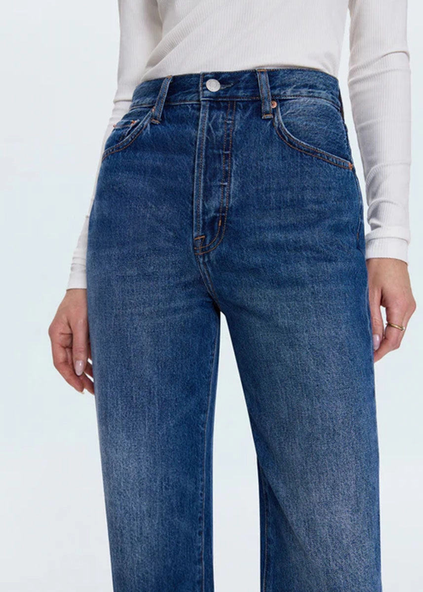 Flat Lock Stitching Cassie Super High Rise Straight Crop - Fairview