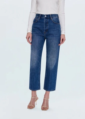 Flexible Knee Articulation Cassie Super High Rise Straight Crop - Fairview