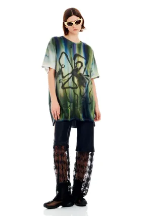 Crew Neck Design Aurora Painted Tee