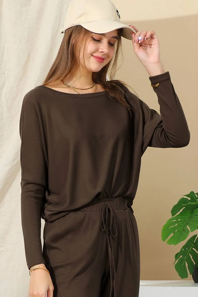 CASUAL SOLID LONG SLEEVE T SHIRT-CWTTL1449_CWTTL1449 windproof Stylish