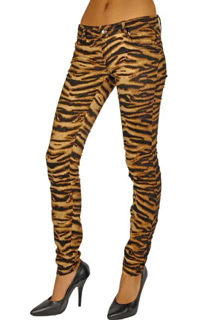 Jungle Jeans Tiger Print Flattering Cut