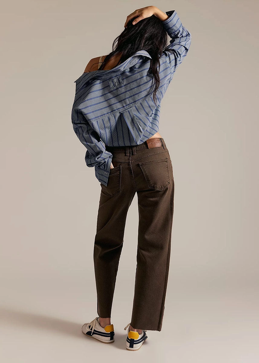 Risk Taker Mid-Rise Straight - Workwear Brown Sporty Style Lightweight Material