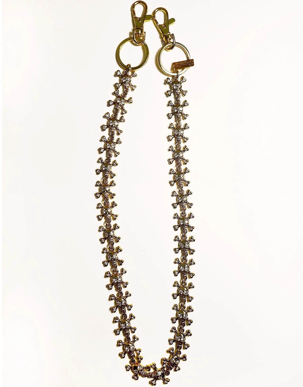 Rubberized grip Refined fit MINI SKULL CHAIN GOLD