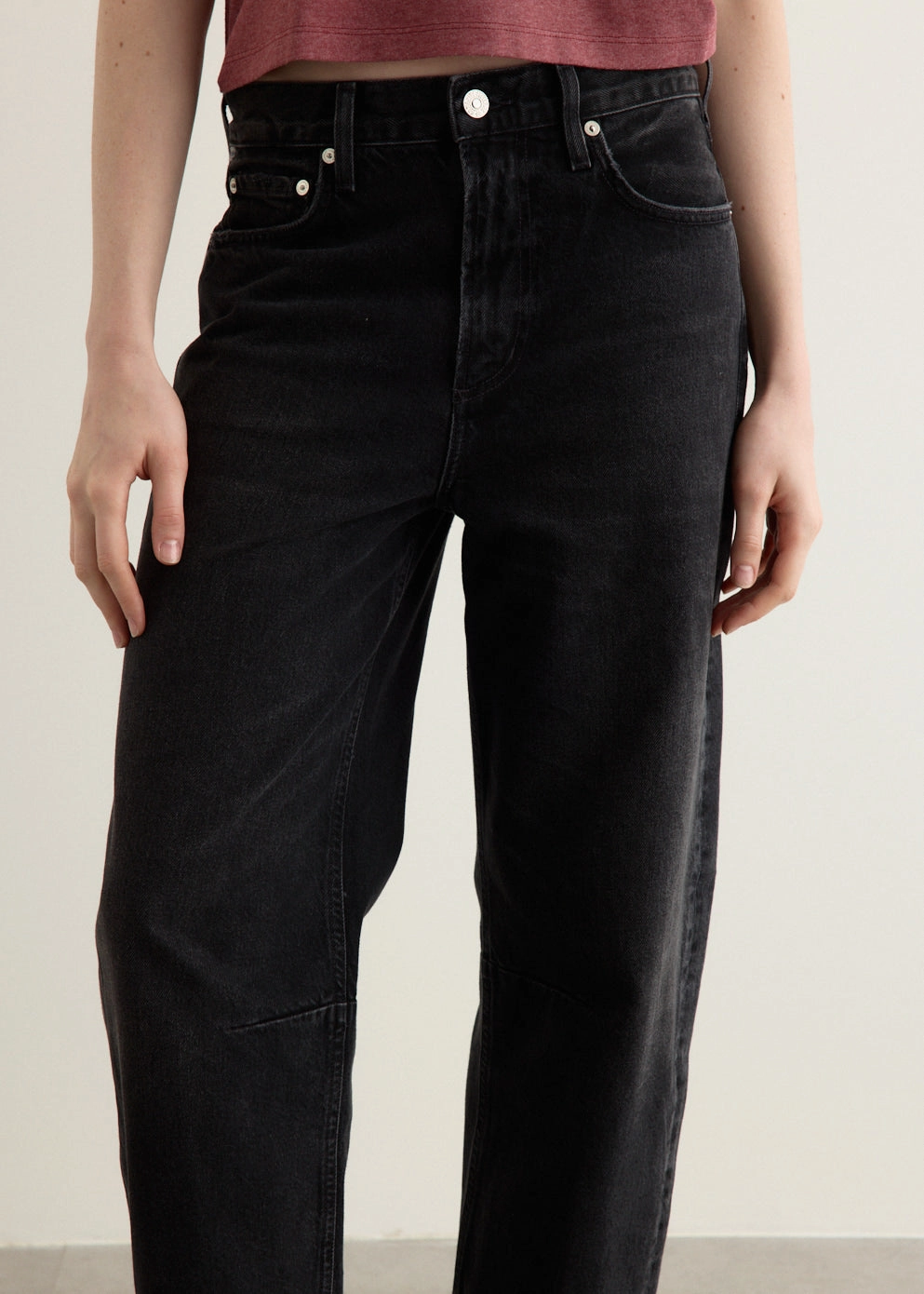 Work Ready Lightweight Textured Clean Fashion Miro Relaxed Jeans