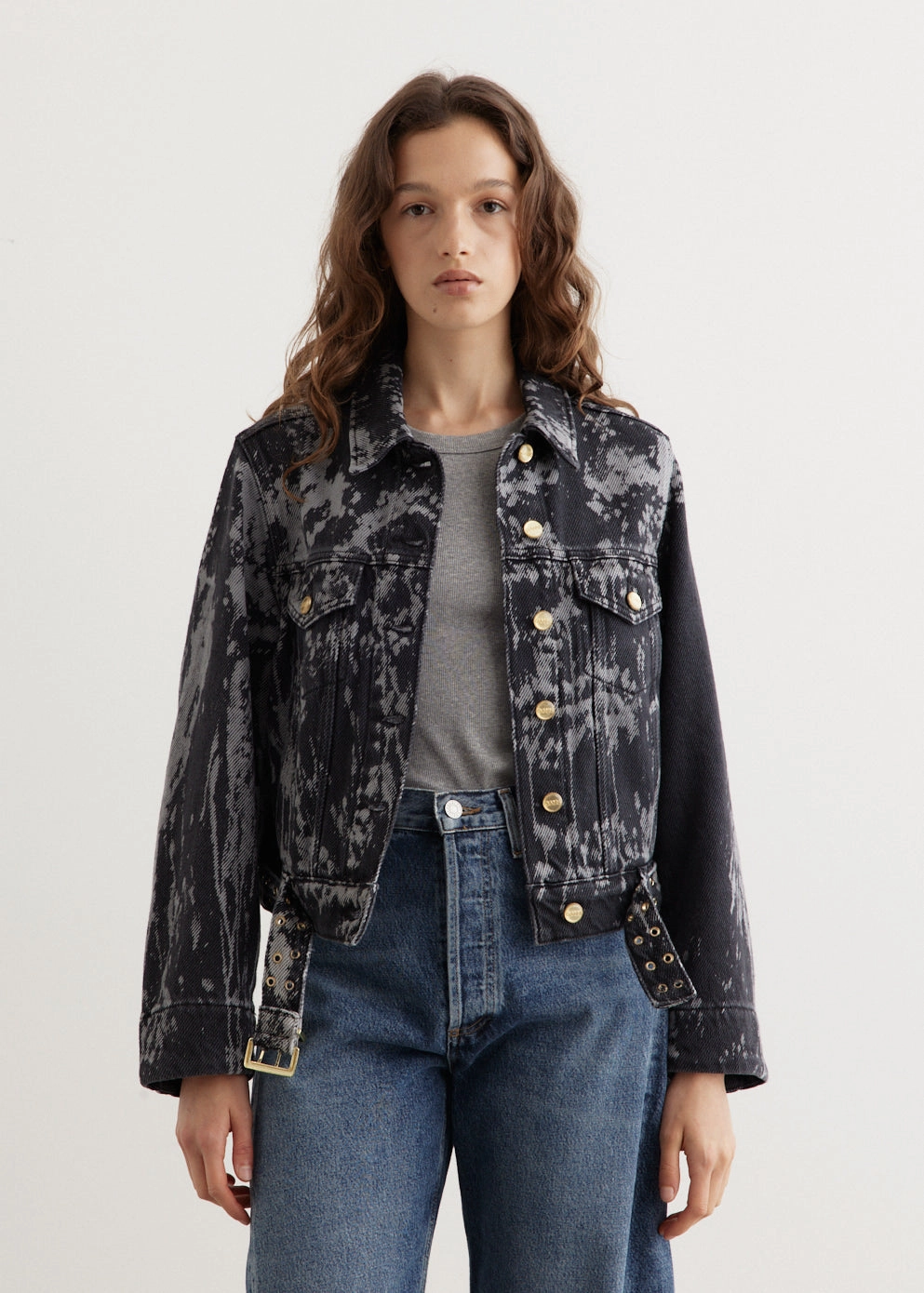 Date Night Daily Wear Heavy Denim Belted Jacket