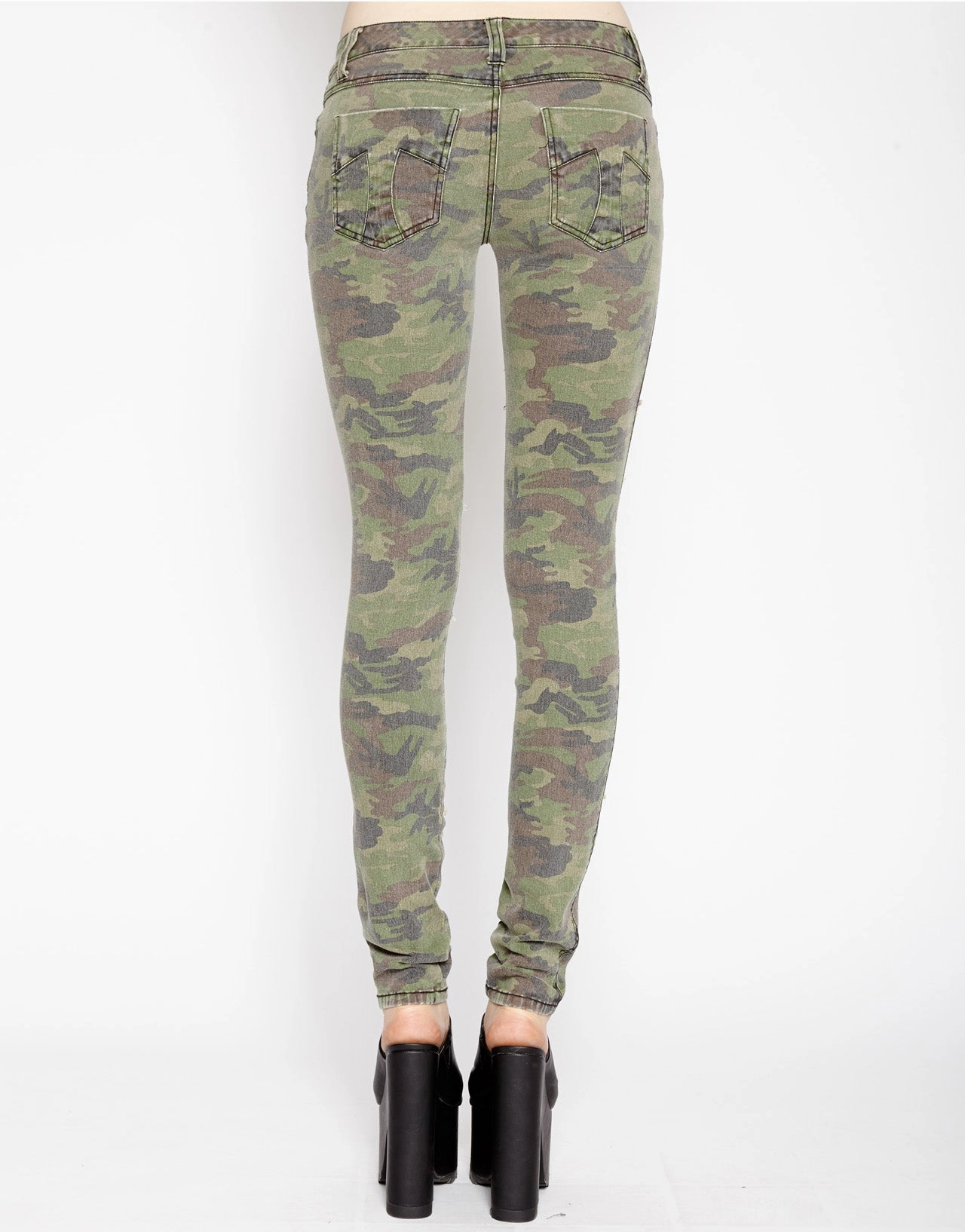 Cat Fight Jeans Camo Print Flexible Fit Adaptive Look