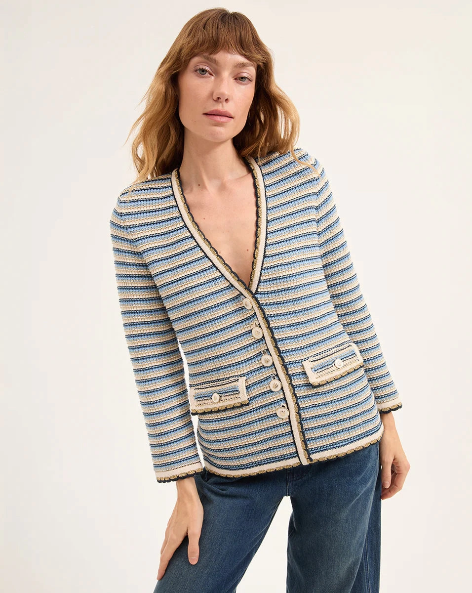 Dance Ceriani Knit Jacket Navy Multi