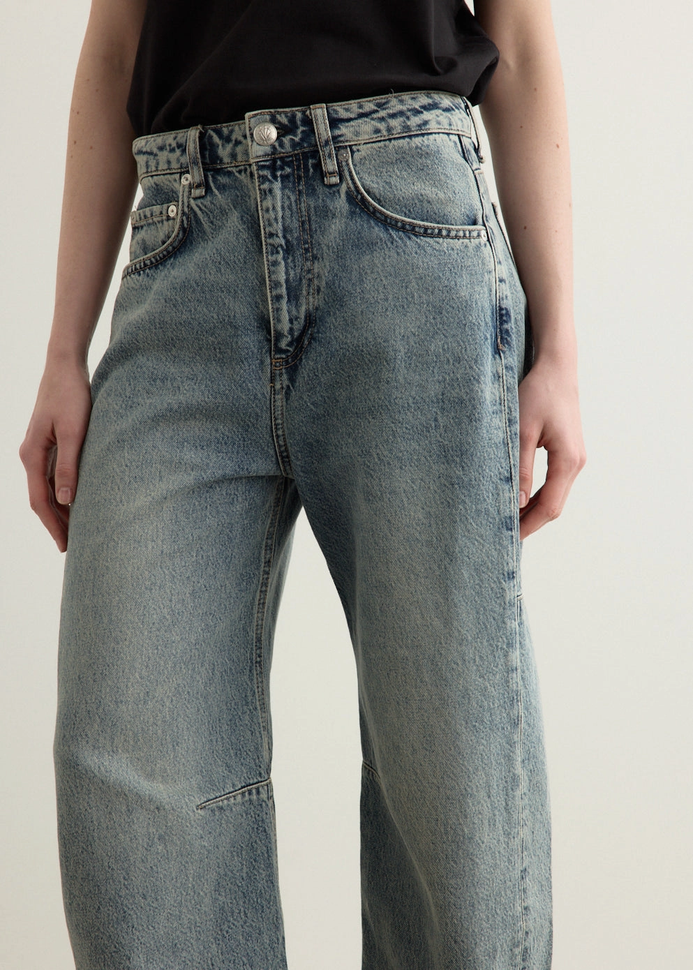 Charlie High-Rise Barrel Jeans Tailored Silhouette