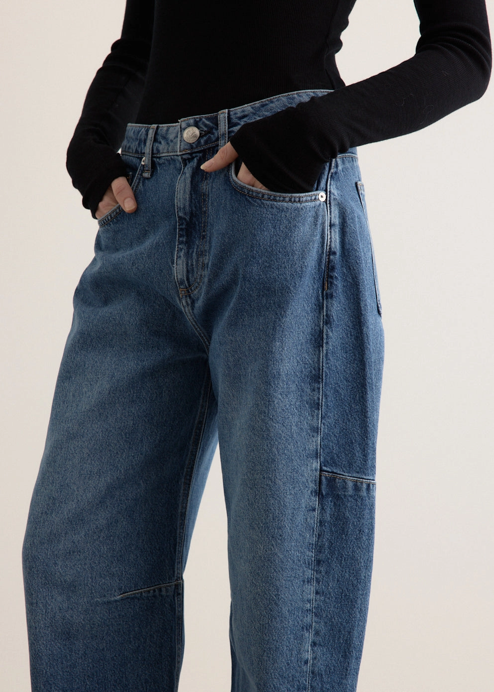 school wear Charlie High-Rise Barrel Jeans