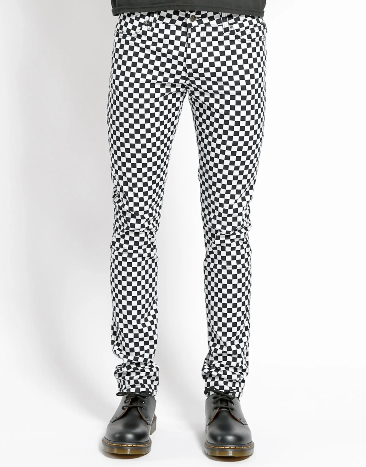 Casual Vibes Checkerboard Rocker Jean
