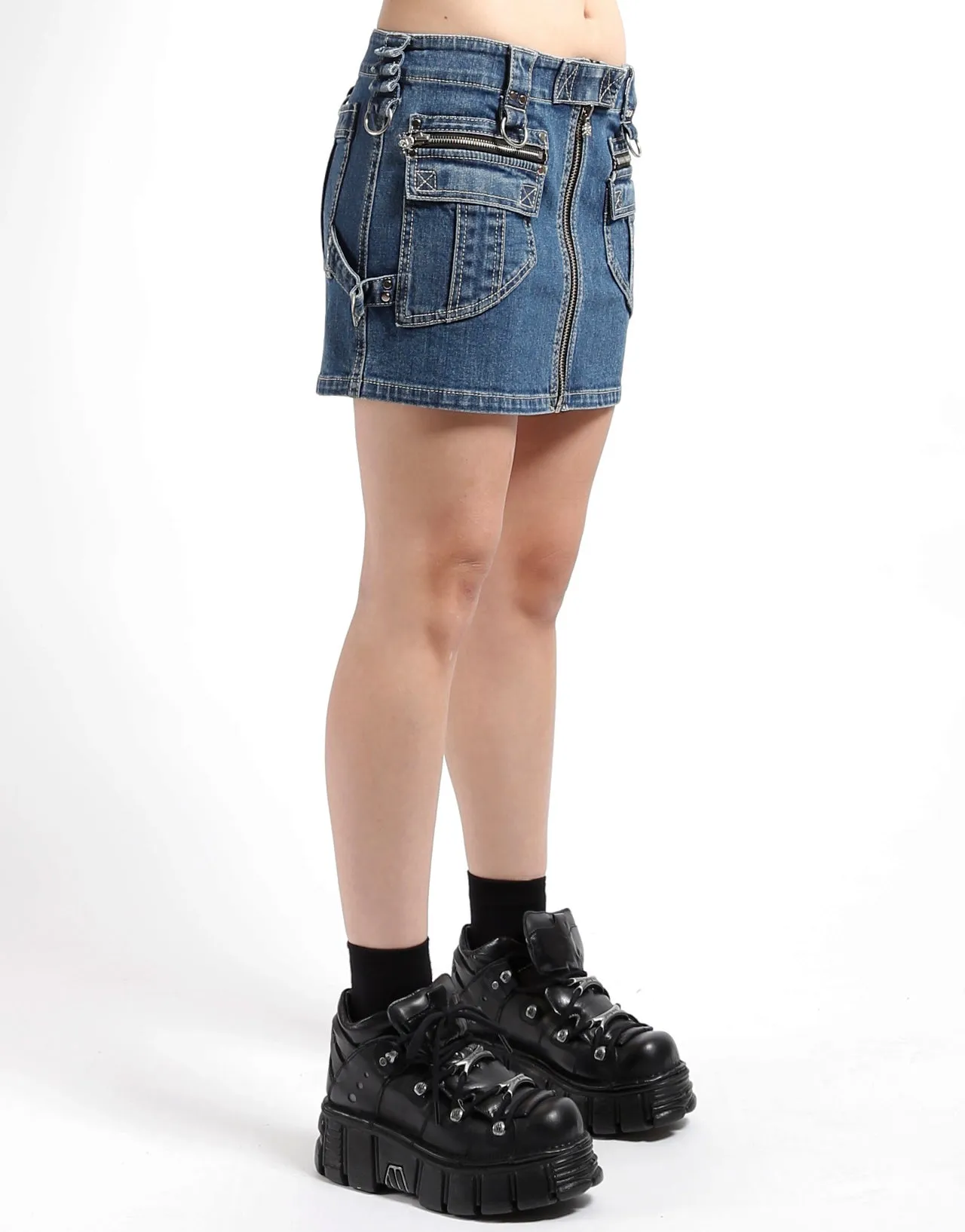 POWER SKIRT DENIM Secure Closures