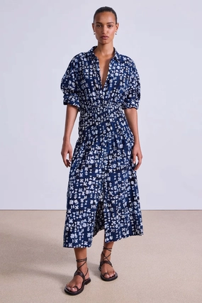 Sophia Smocked Shirt Dress Daily Go Cozy Wear