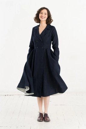 Cozy Look Soft Detail Enola Dress, Long Sleeve