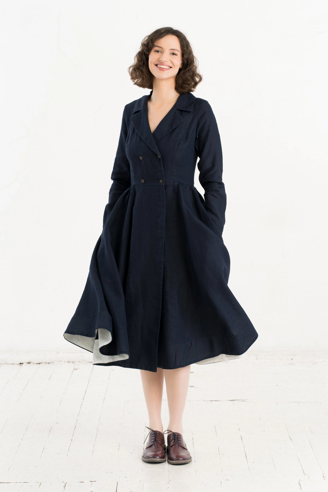 Quick Match Cozy Layers Enola Dress, Long Sleeve