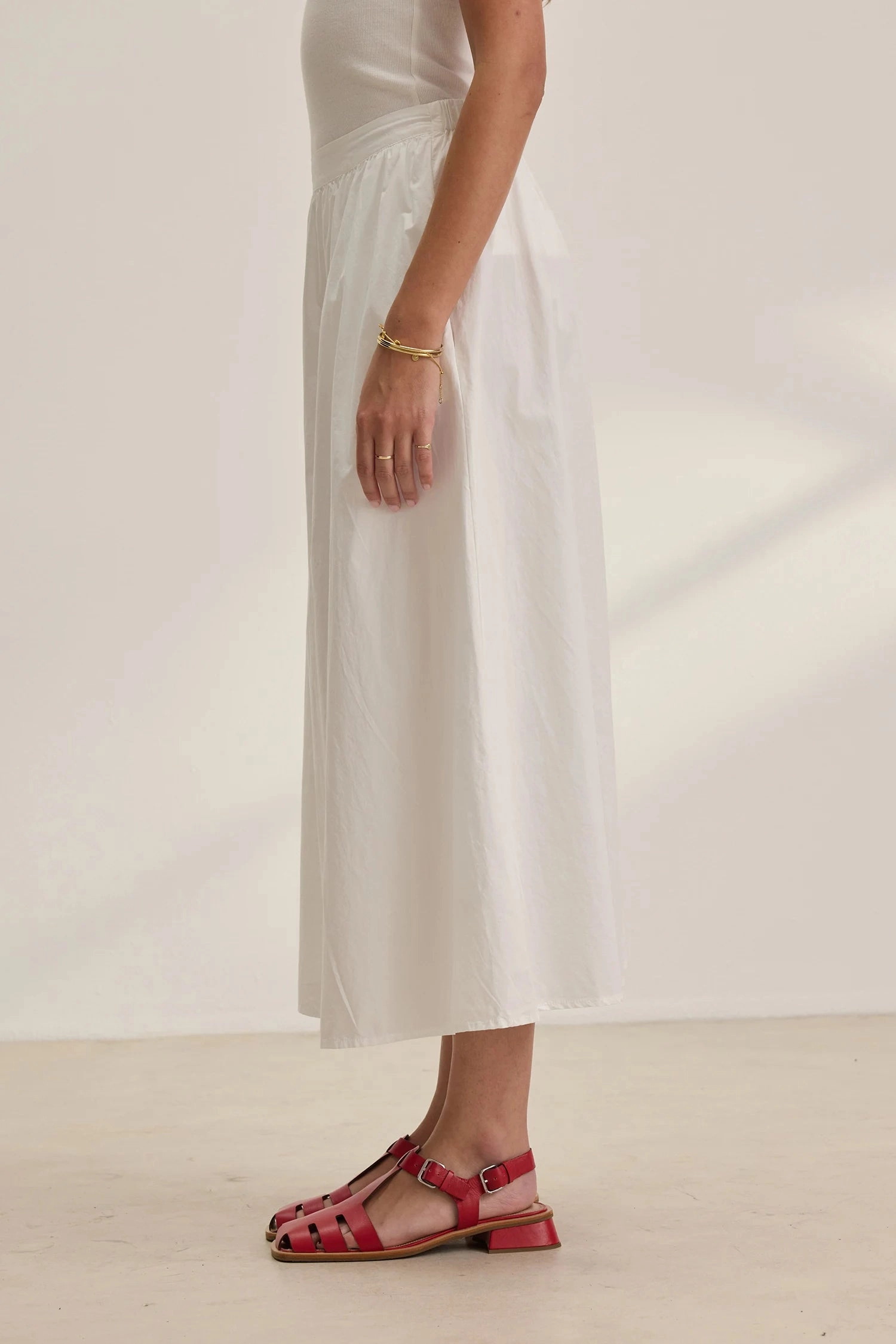 Bella Poplin Skirt ReinforcedPockets Durable Stitching