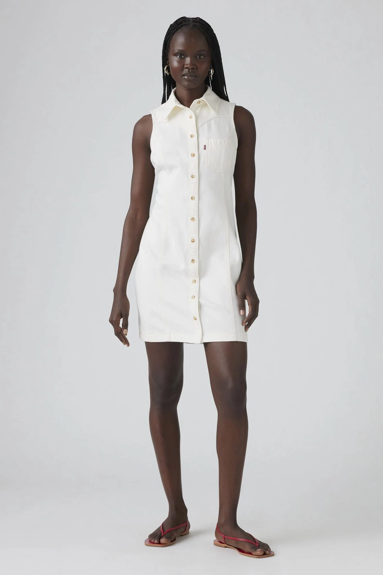 Fluid movement Zeda Denim Dress