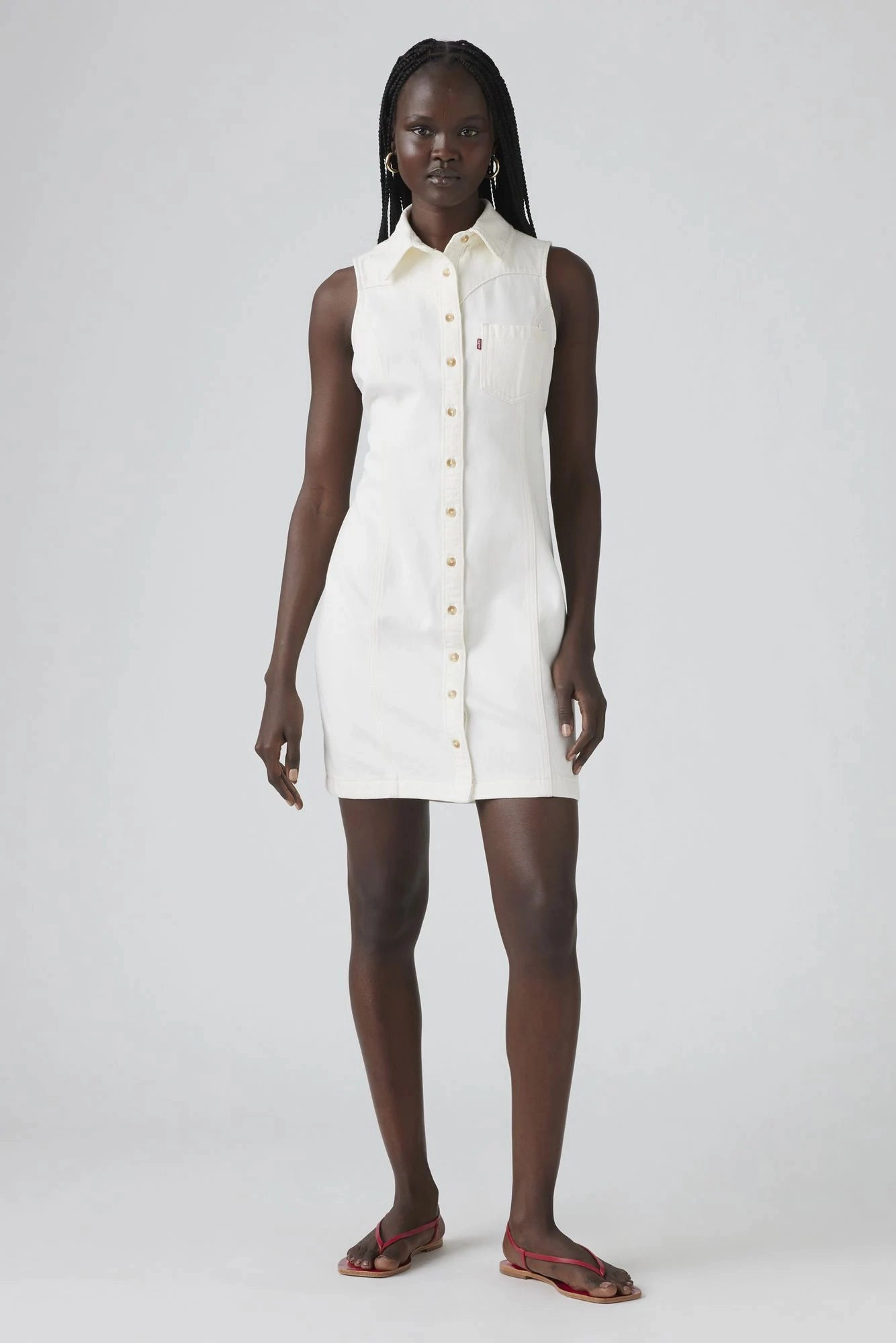 Light Aesthetic Zeda Denim Dress