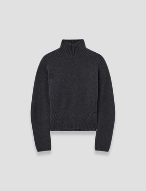 Luxe Cashmere High Neck Jumper Base Layer Airflow Channel Weave