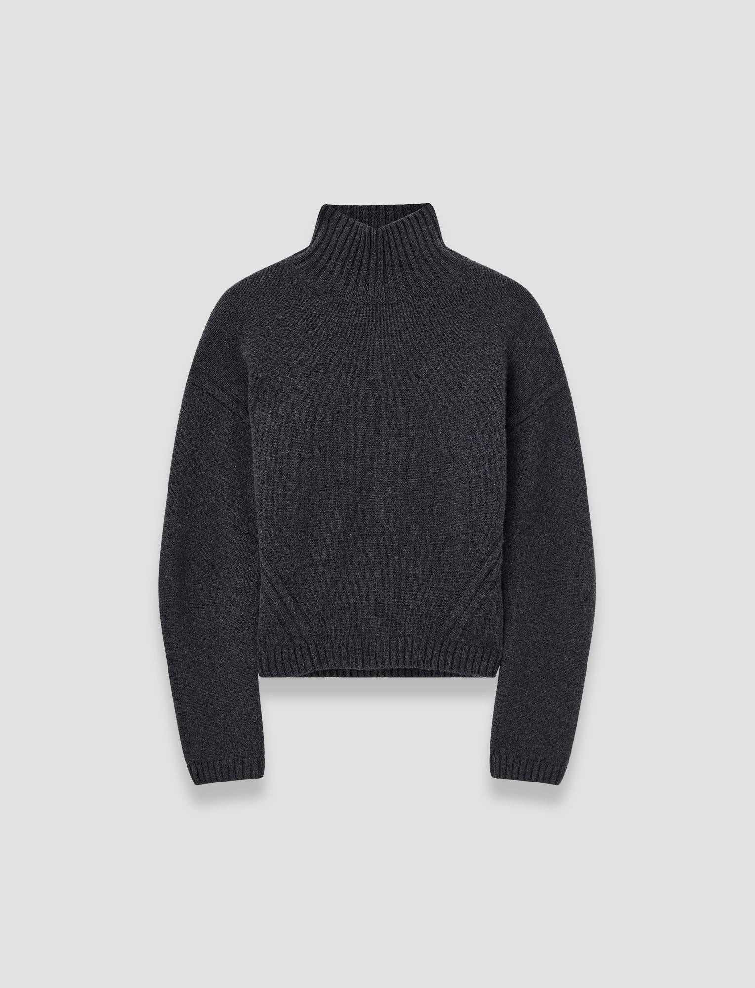 Luxe Cashmere High Neck Jumper Base Layer Airflow Channel Weave