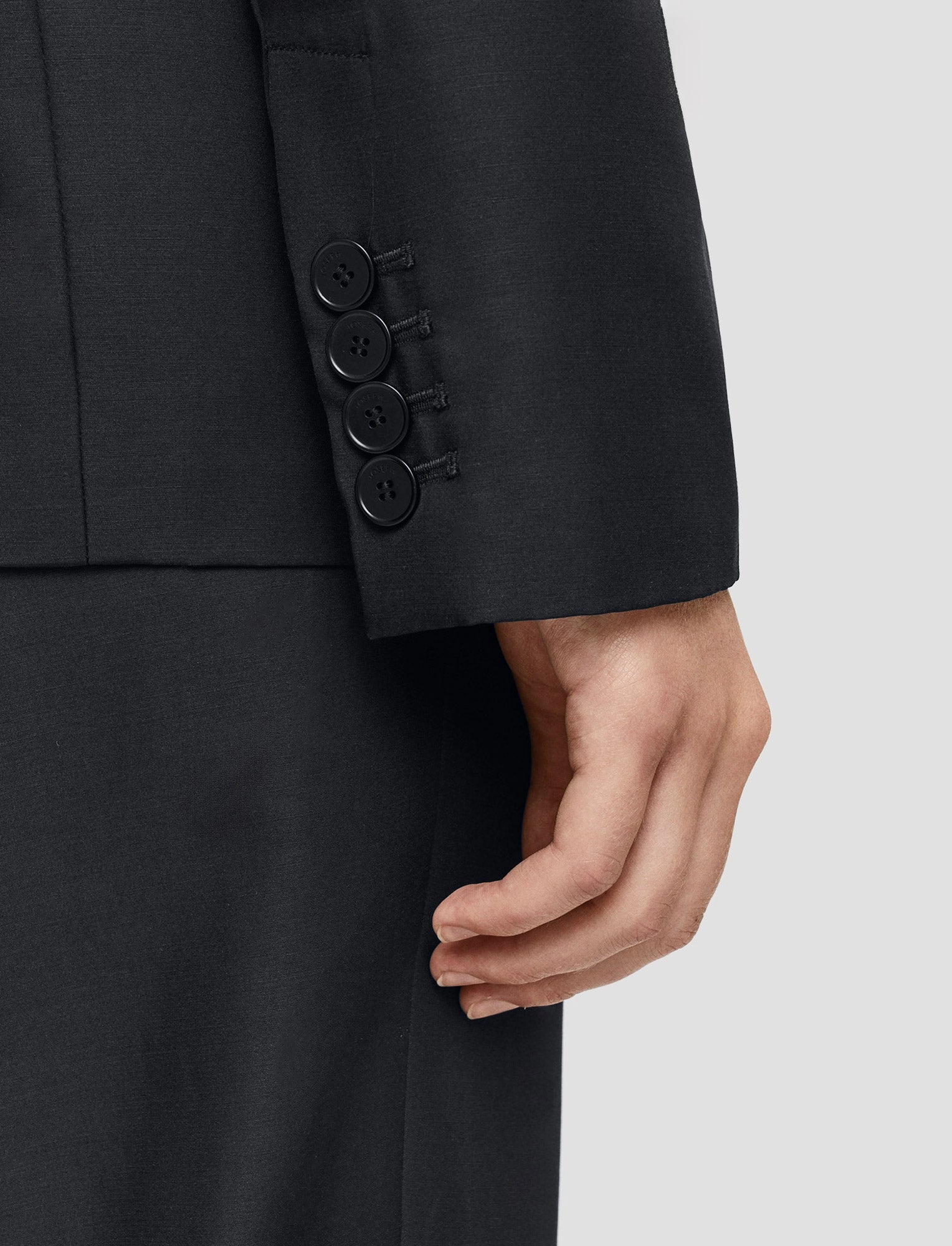 Ribbed Cuffs Soft Cotton Silk Jaden Jacket