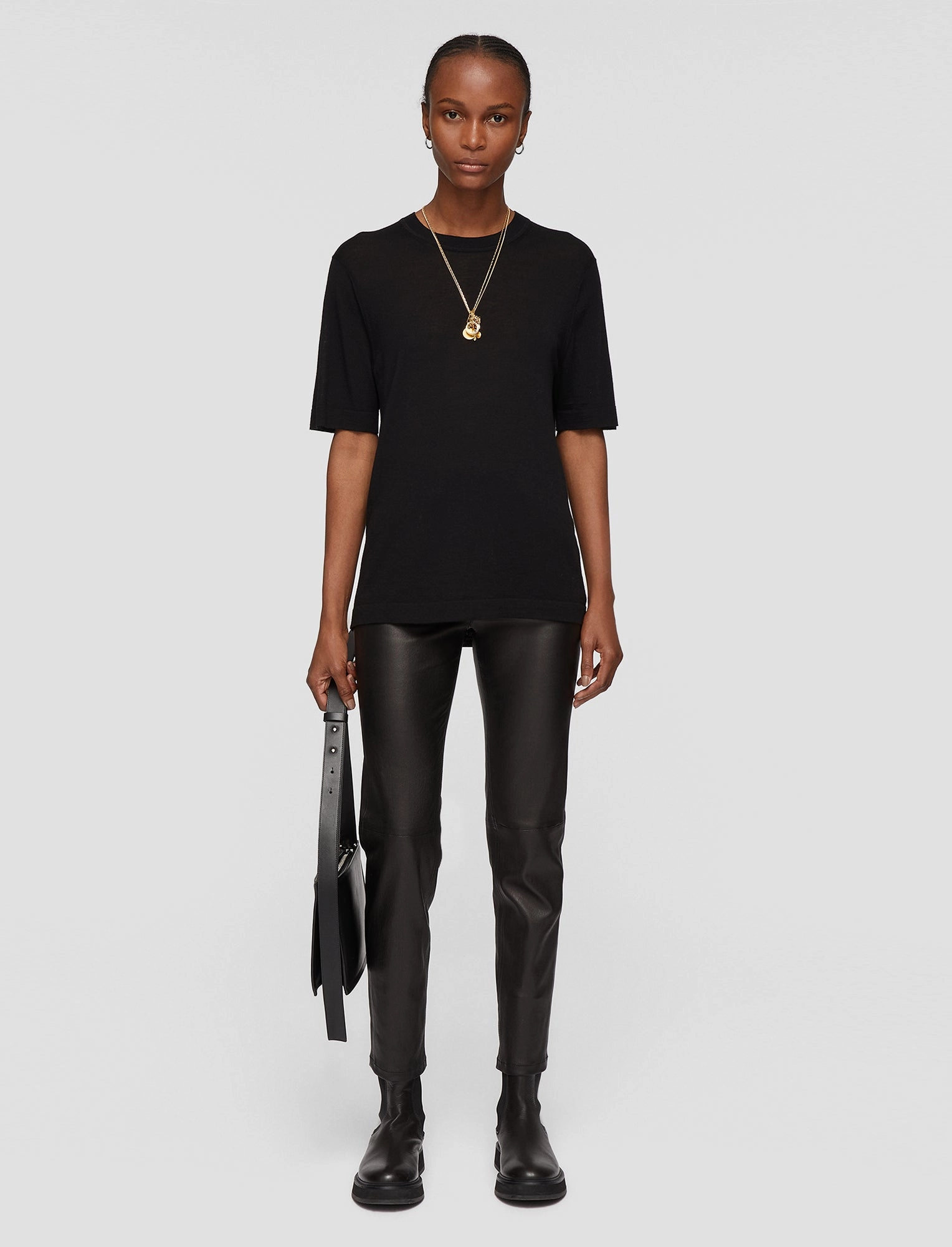 Cashair Top Hooded Knit Variation