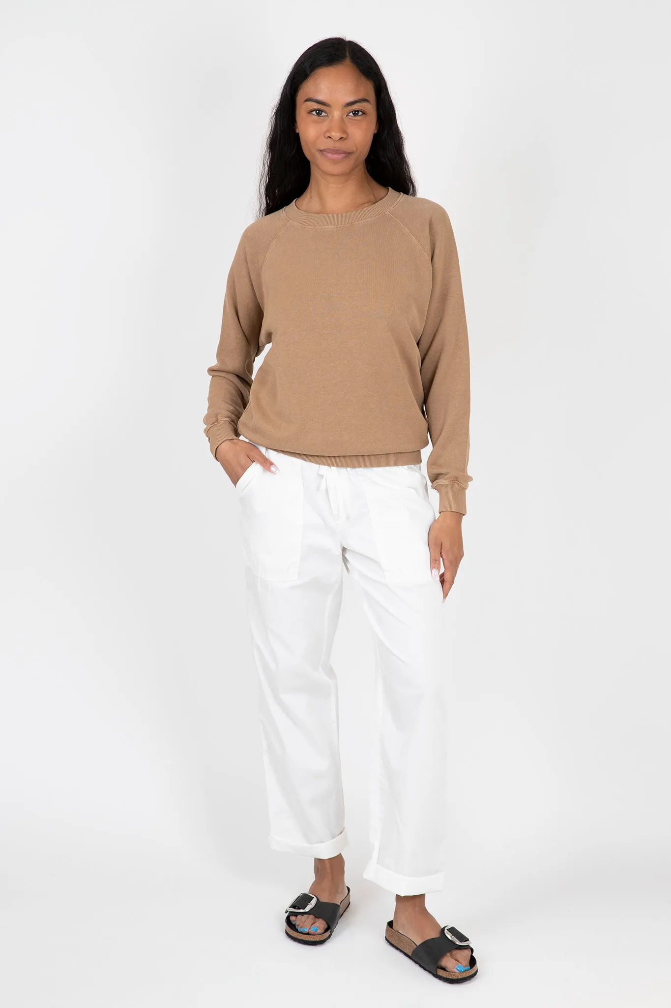 Effortless Wear Minimalist Look Bonfire Raglan Sweatshirt