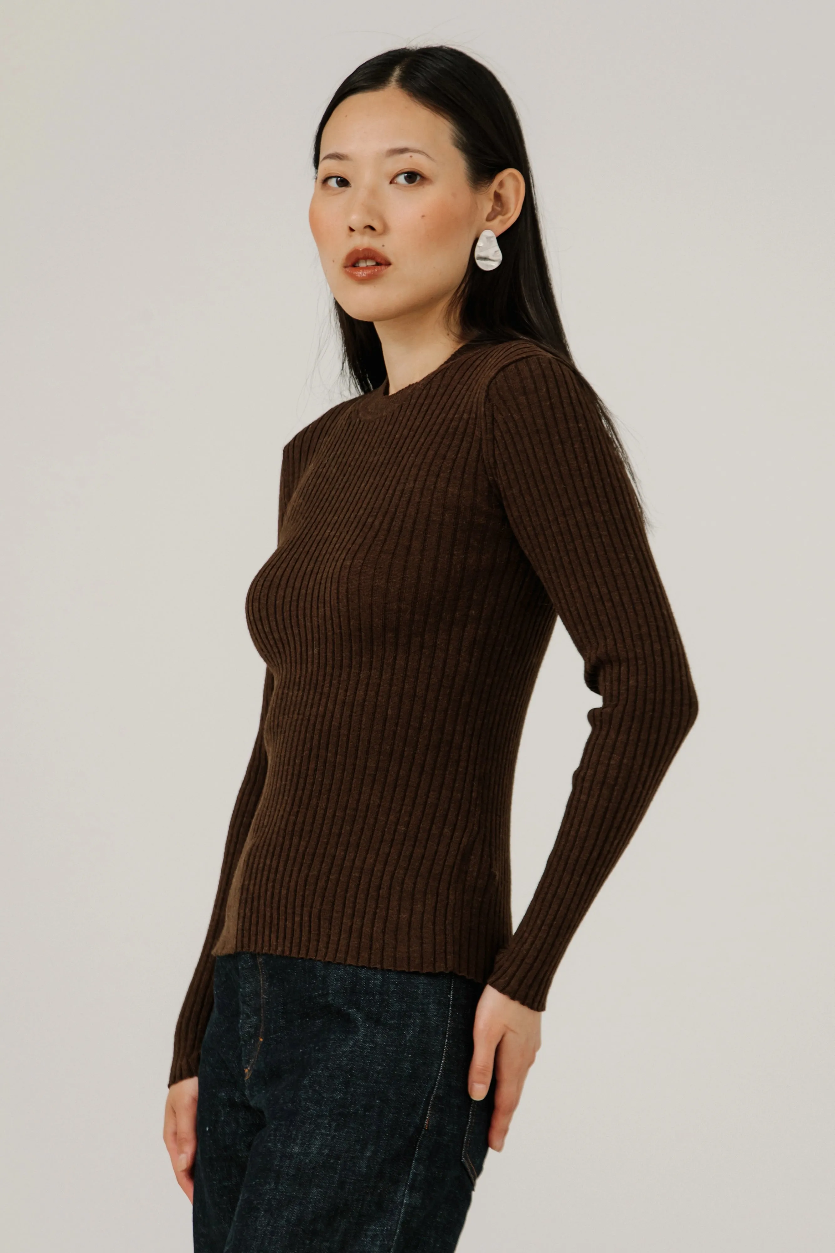 Everyday Layer Fine Knit Rib Top