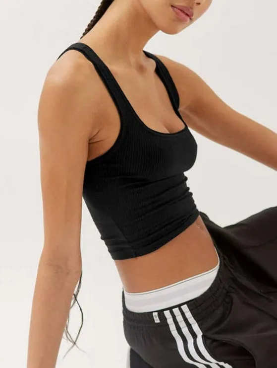 Basic Top CLASSIC SOLID COLOR SHIRT TIGHTFITTING HALTER_CWTTK0293