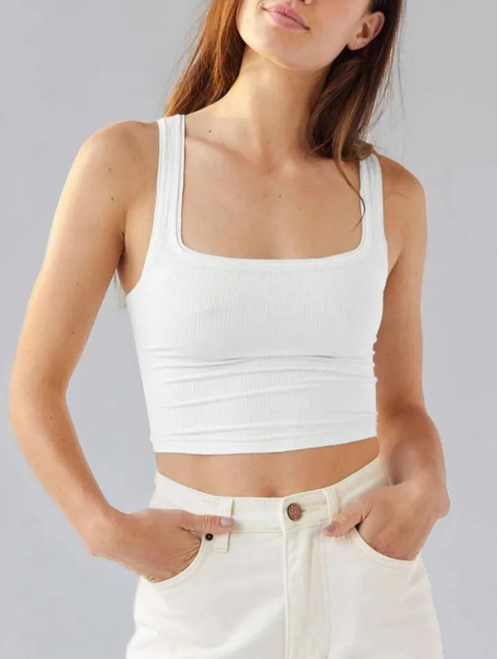 CLASSIC SOLID COLOR SHIRT TIGHTFITTING HALTER_CWTTK0293 AntiOdorTechnology Anti Microbial Lining