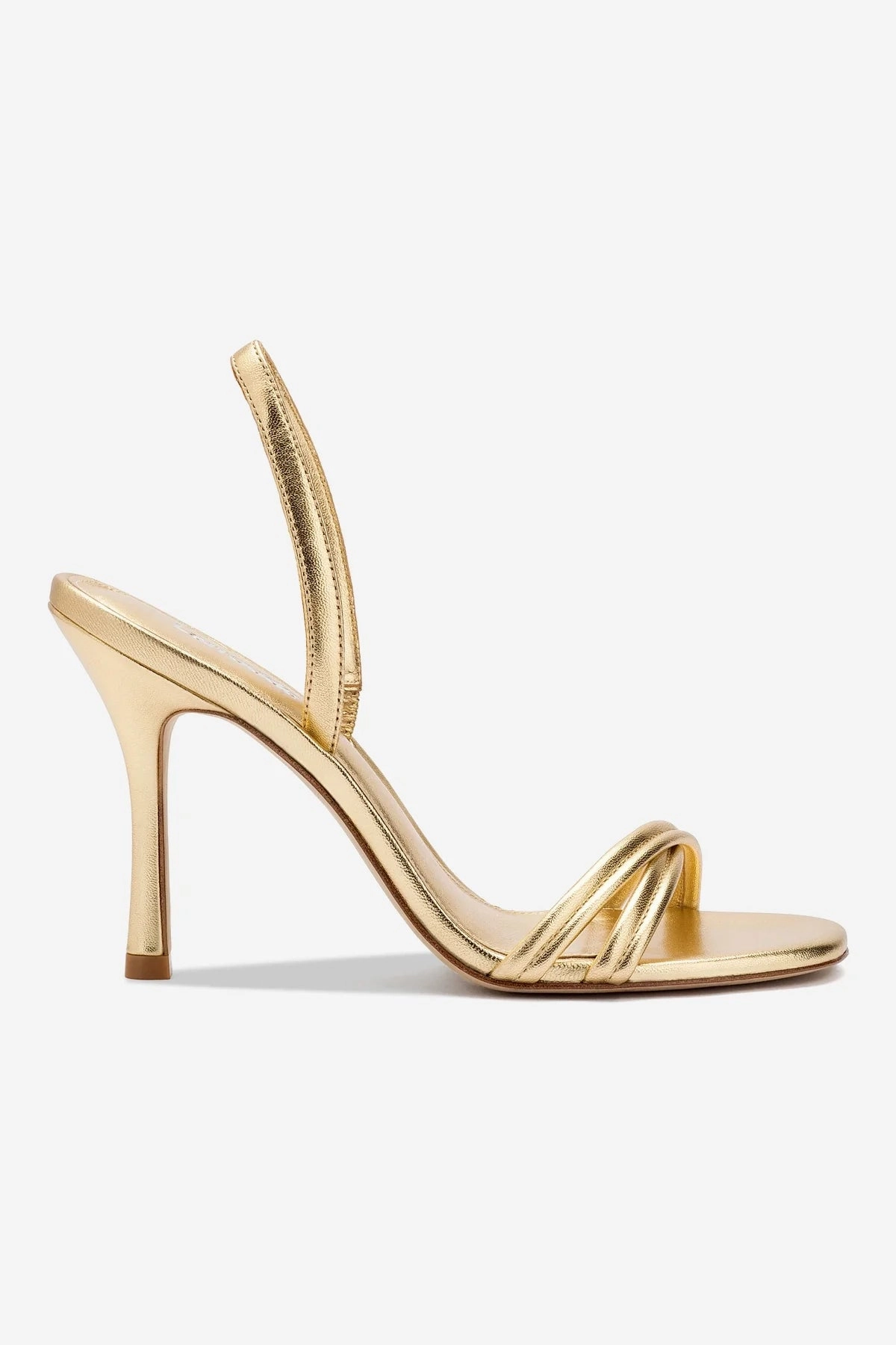 Annie Sandal In Gold Metallic Leather Active Summer Footwear