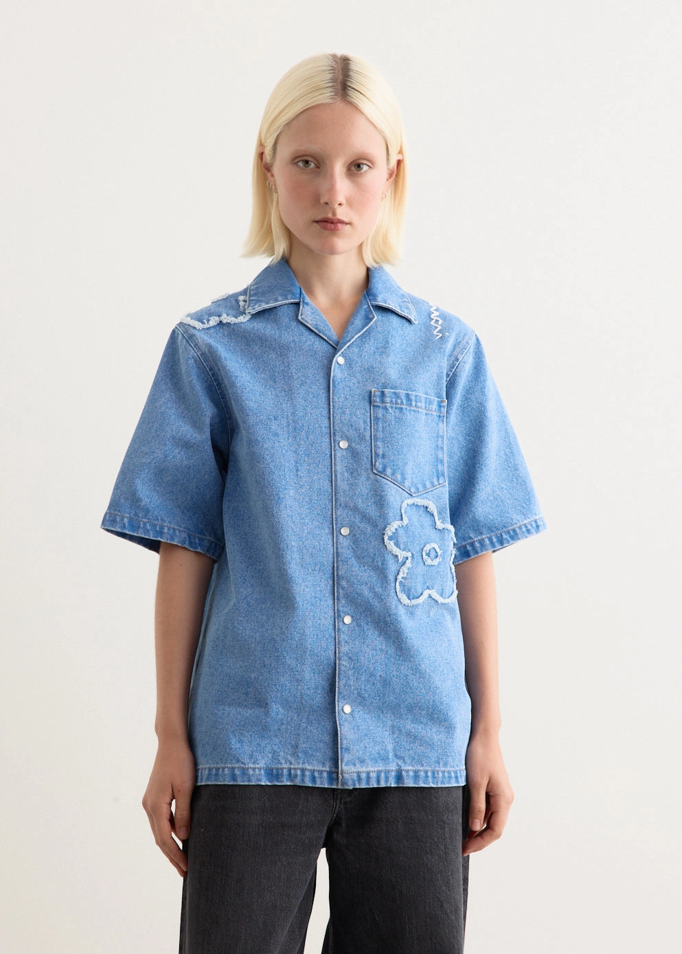 Minimalist Design Cobalt Shirt