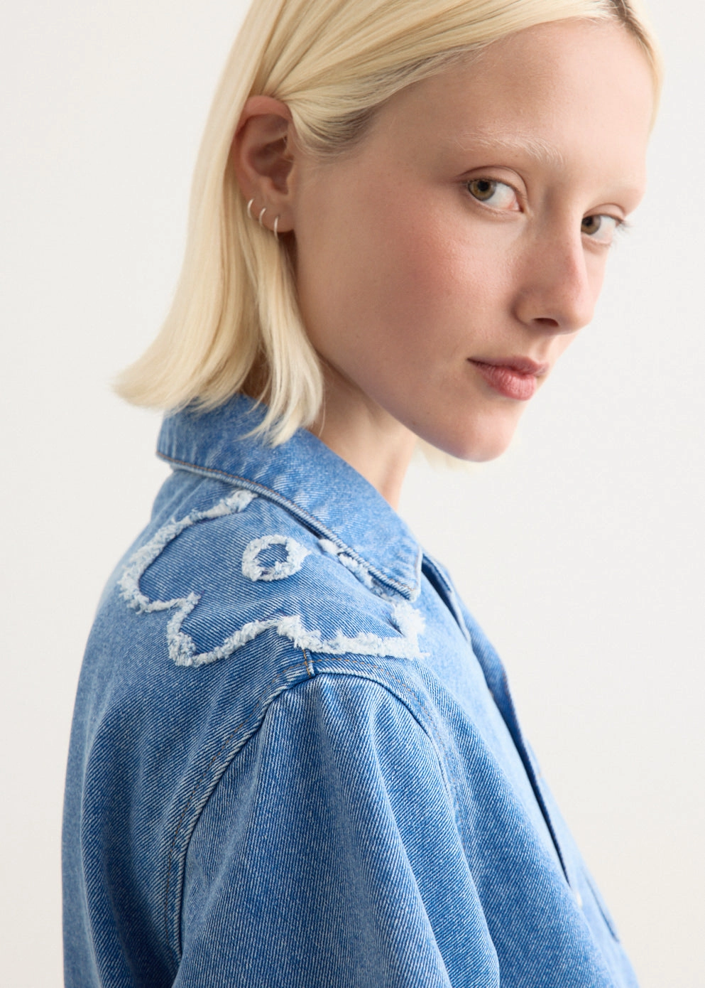 Youth Style Student Outfit Slim Smooth Cobalt Shirt