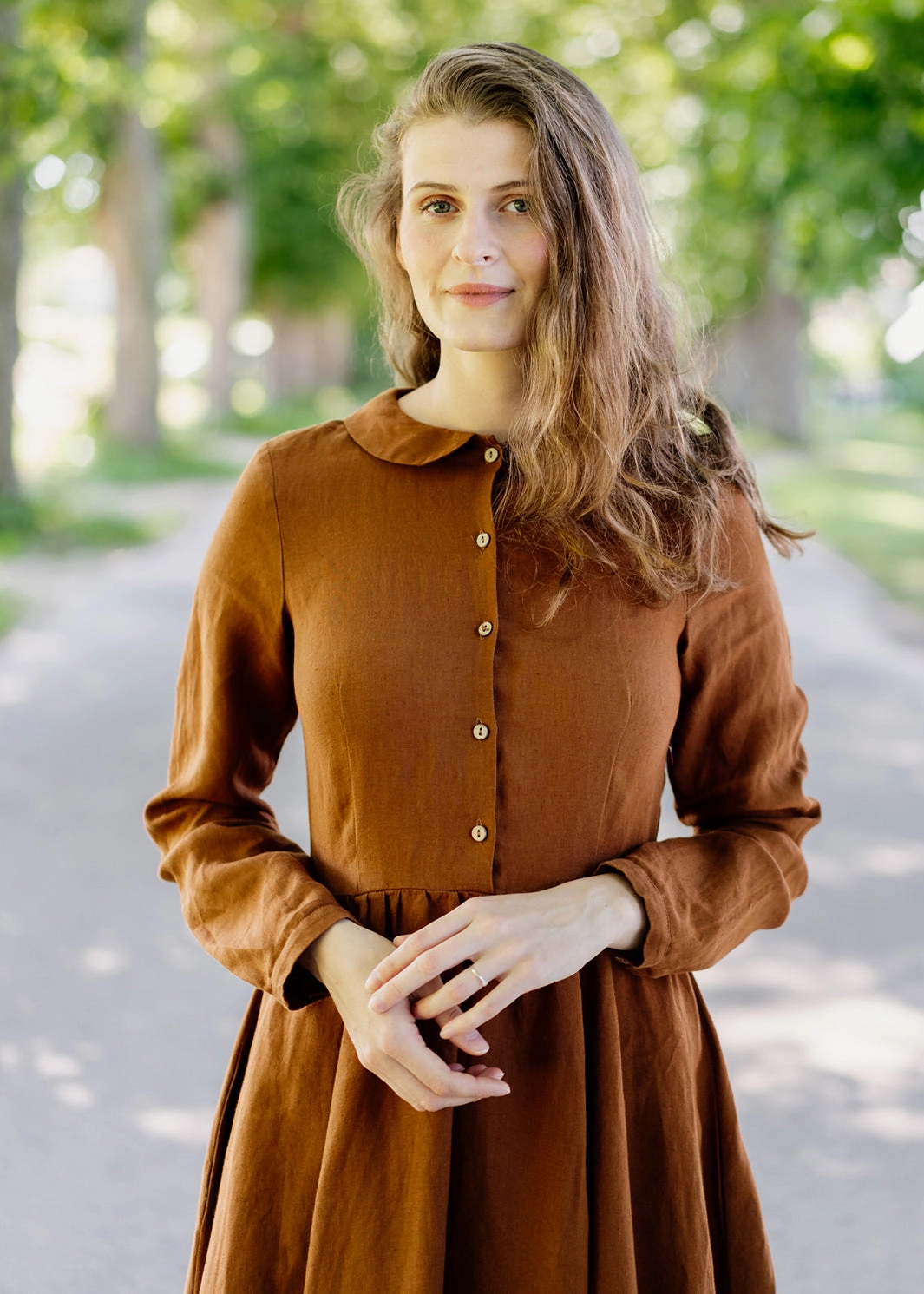 Travel-Pack Soft and Chic Classic Dress, Long Sleeve