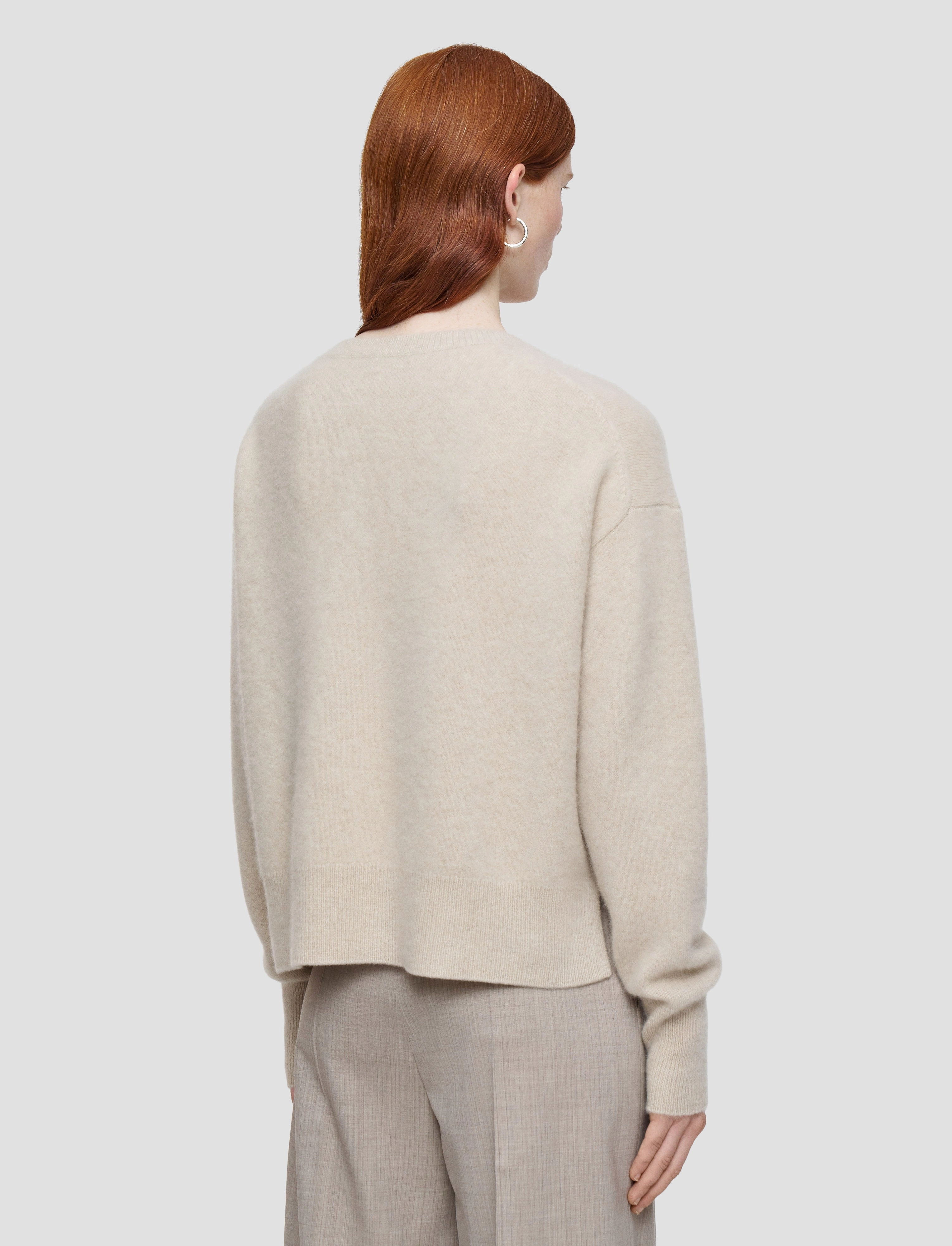 Brushed Cashmere Round Neck Jumper Warm Vibe Soft Palette
