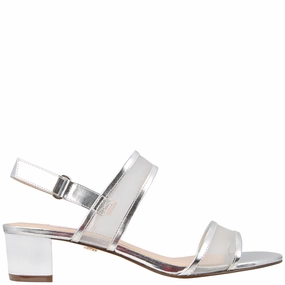 GANICE-SILVER METALLIC Sporty Flats