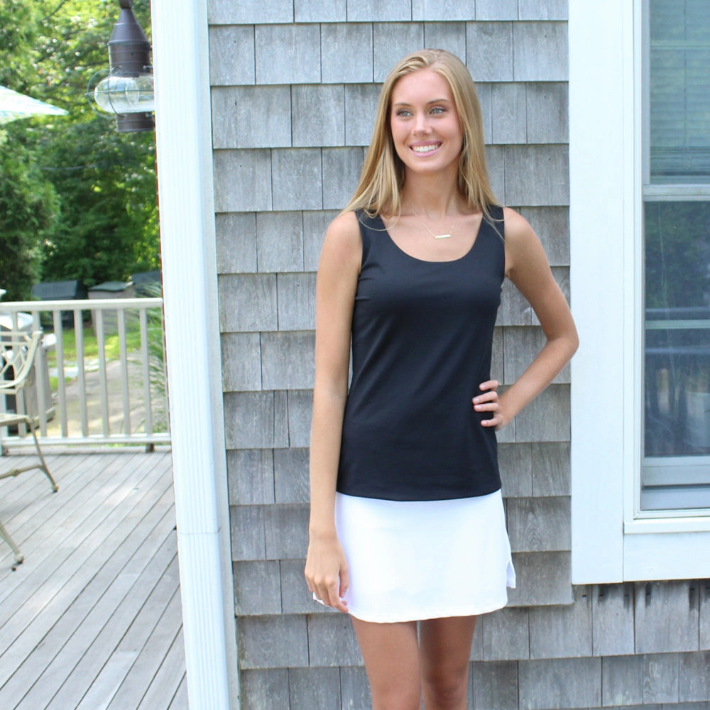 Knit Fabric Technology Ethically Sourced Material Razi Skort White